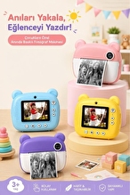 Torima Baskılı Çocuk Fotoğraf Makinesi CMR14 Pembe
