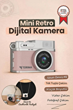 Torima Mini Dijital Fotoğraf Makinesi Pudra Pembe TRM-CMR35
