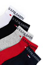 U.S. Polo Assn. Erkek Çocuk 5'li Patik Çorap EC02LACI