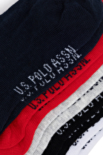 U.S. Polo Assn. Erkek Çocuk 5'li Patik Çorap EC02LACI