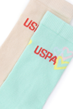 U.S.Polo Assn. Kız Çocuk Çorap PONAT.VR048