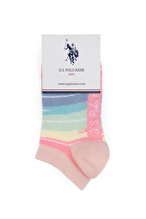 U.S. Polo Assn. Kız Çocuk 5'li Patik Çorap ECESES.VR007