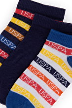 U.S.Polo Assn. Erkek Çocuk 3'lü Çorap CELEK.VR028