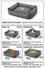 United Colors Of Benetton Kedi & Köpek Yatağı Puantiyeli Yeşil 70x50 cm