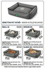 United Colors Of Benetton Kedi & Köpek Yatağı Puantiyeli Lacivert 100x70 cm