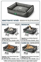 United Colors of Benetton Çizgili Pet Yatağı Lacivert 60x40 cm