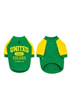 United Colors Of Benetton Kedi & Köpek Kıyafeti Sweatshirt Sarı Yeşil - S