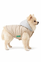 United Colors Of Benetton Köpek Kıyafeti Yağmurluk Yelek Bej - S