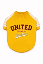 United Colors Of Benetton Kedi & Köpek Kıyafeti Sweatshirt Sarı - L