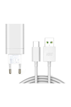 Oppo Power Adapter 33W & USB To Type - C Cable White