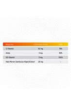 Qlife Vitamin C Sambucus Gummies 60'lı