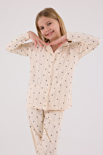 Arnetta Kız Çocuk Gömlek Pijama Takımı AR3435-2.KRM