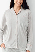 Pierre Cardin Kadın Gömlek Pijama Takımı PC9051-S.NL