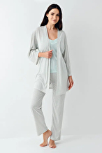 Pierre Cardin Kadın 3'lü Pijama Takımı PC9052-S.MNT