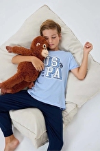 U.S. Polo Assn. Kids Erkek Çocuk Pijama Takımı US2410-G.MVI