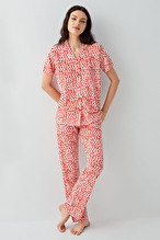 Arnetta Kadın Pijama Takımı AR3583-S.KRMZ