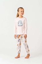 Roly Poly Kız Çocuk Pijama Takımı RP3775-2.PDR