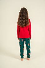 Roly Poly Kız Çocuk Pijama Takımı RP3918-3.KRMZ