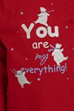 Roly Poly Kız Çocuk Pijama Takımı RP3930-3.KRMZ