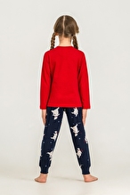 Roly Poly Kız Çocuk Pijama Takımı RP3930-3.KRMZ