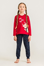 Roly Poly Kız Çocuk Pijama Takımı RP3934-3.KRMZ