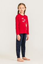 Roly Poly Kız Çocuk Pijama Takımı RP3934-G.KRMZ