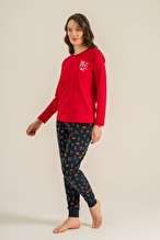 Roly Poly Kadın Pijama Takımı RP3932-S.KRMZ