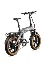 Loop Elektrikli Bisiklet ARMOUR - 20J - Katlanır (FAT Bike) - 7 Vites - H.Disc - Elektrikli - Mat Gri / Gri