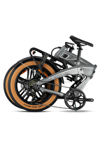 Loop Elektrikli Bisiklet ARMOUR - 20J - Katlanır (FAT Bike) - 7 Vites - H.Disc - Elektrikli - Mat Gri / Gri