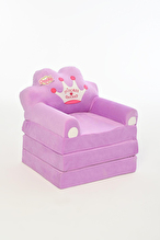 Pufu Toys Mor Princess Peluş Koltuk 120 cm