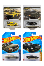 Hot Wheels Premium 1:43 2'li Set+Uzun Kart 2'li Set Mercedes-Benz 560 Sec+Uzun Kart Lamborghini Muira P400