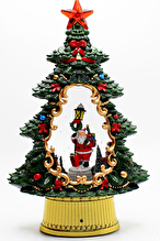 Waldern Dekoratif Çam Ağacı Kar Küresi Noel Baba