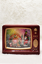 Waldern Dekoratif Kar Küresi Nostalji TV Kırmızı