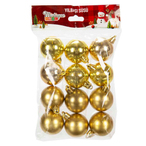 Mistique Home Yılbaşı Ağaç Süsü Altın 6cm 12'li (6 Parlak 6 Mat)