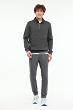 Lumberjack Erkek Sweatshirt BS47 HZIP SW ANTRASIT