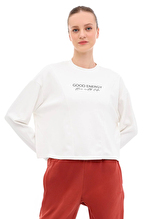 Lumberjack Kadın Sweatshirt 16ABER YOG2-8 EKRU