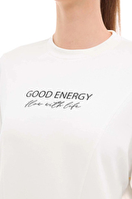 Lumberjack Kadın Sweatshirt 16ABER YOG2-8 EKRU
