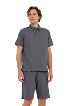 Lumberjack Erkek Polo Yaka Tişört BOONE 12BS103 ANTRASIT