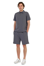 Lumberjack Erkek Polo Yaka Tişört BOONE 12BS103 ANTRASIT
