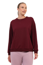 Lumberjack Kadın Sweatshirt BASIC SN79 BORDO