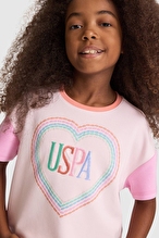 U.S Polo Assn. Kız Çocuk Tişört PU-9425VR078