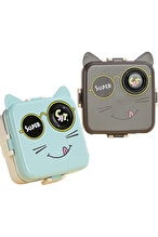 Dream Vest Tek Katlı Kare Kedi Çelik Beslenme Kutusu 1120 ML+70ML