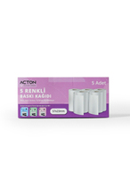 Acton Anında Baskı Kağıdı - Renkli 5 Rulo