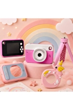 Acton Tripodlu Snapy Çocuk Kamera Barbie Pembe