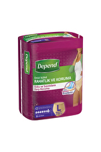 Depend Emici Külot Büyük Boy Kadın 9'lu