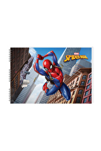 Spiderman 25x35 15 Yaprak Karton Kapak Spiralli Resim Defteri