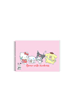 Resim Defteri Hello Kitty and Friends 17x25 cm 15 yaprak Spiralli