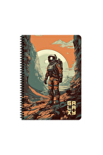 Keskin A4 80 Yp.Kar. PP Kp.Spiralli Galaxy Defter