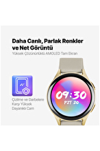 ttec Tempus Pro 34mm AMOLED Ekranlı Yuvarlak Alüminyum Kasa Akıllı Saat 2SW05RA-Rose Gold