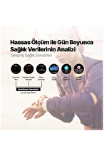 ttec Tempus Pro 34mm AMOLED Ekranlı Yuvarlak Alüminyum Kasa Akıllı Saat 2SW05RA-Rose Gold